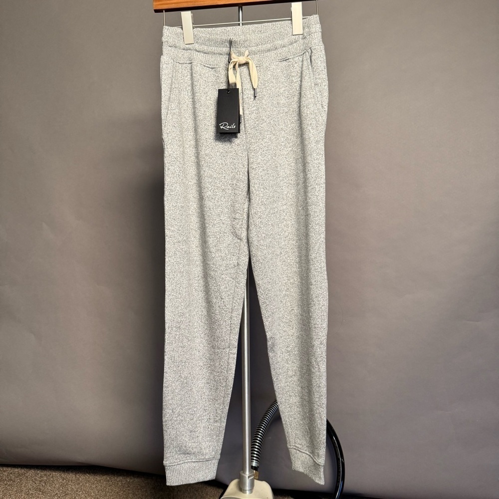 Rails NWT Women’s Oakland Sweat Pants Knit Jogger Melange Grey Heather Gray XS - Picture 6 of 14